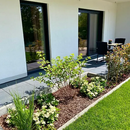 Halbstueck - Ferienwohnungen Am Kropsbachpark Sankt Martin Exterior foto
